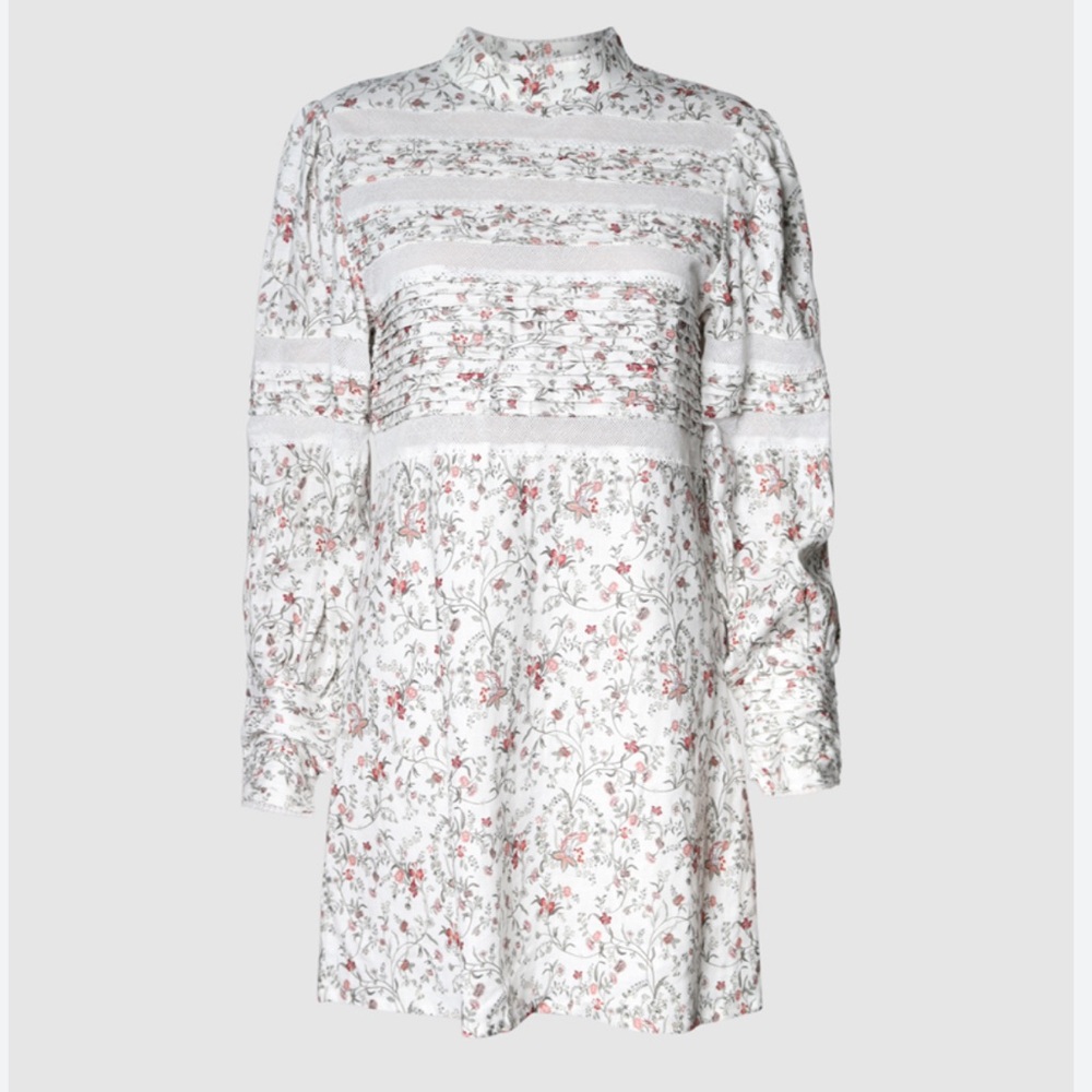 SIR The Haisley Floral Linen Shift Dress
